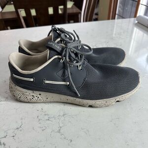 Sperry Men's Charcoal and Cream Boat Shoes